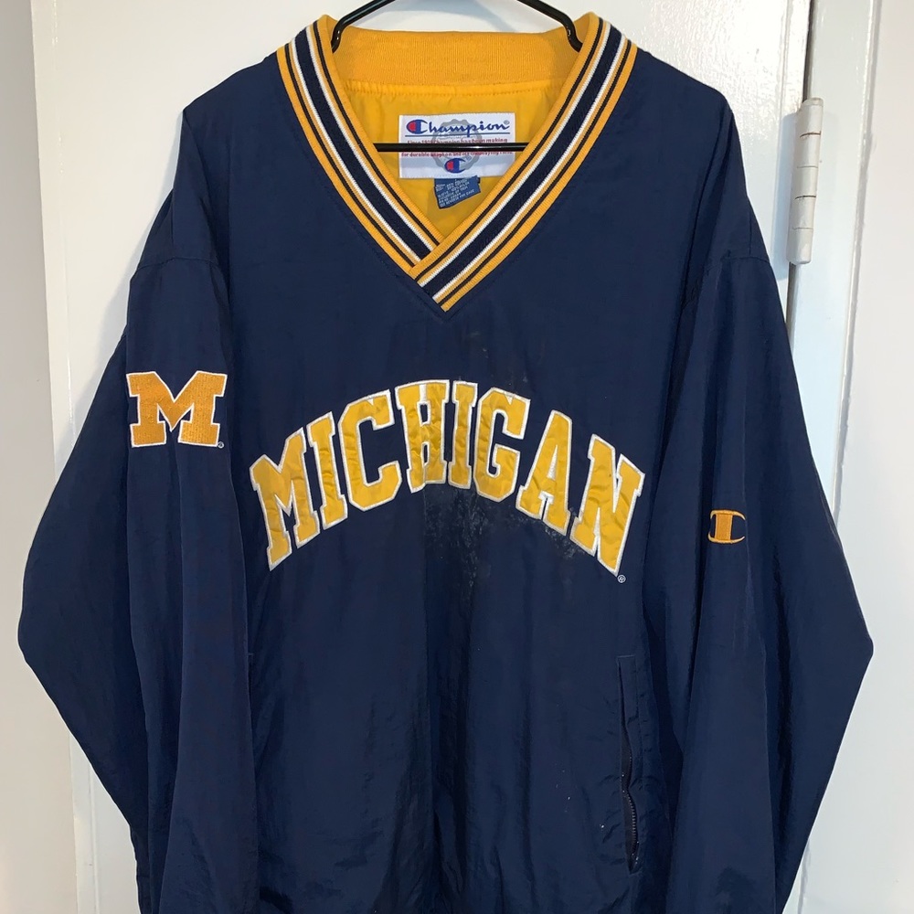 Champion Michigan Pullover All Weather Golf Jacket